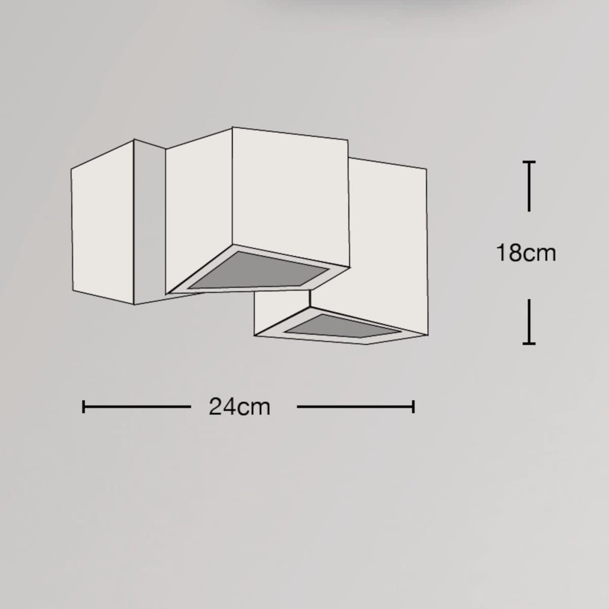 Plafoniera gesso Lampadari Bartalini ILISRAM 3 PLAP5 GX53 LED verniciabile - 5