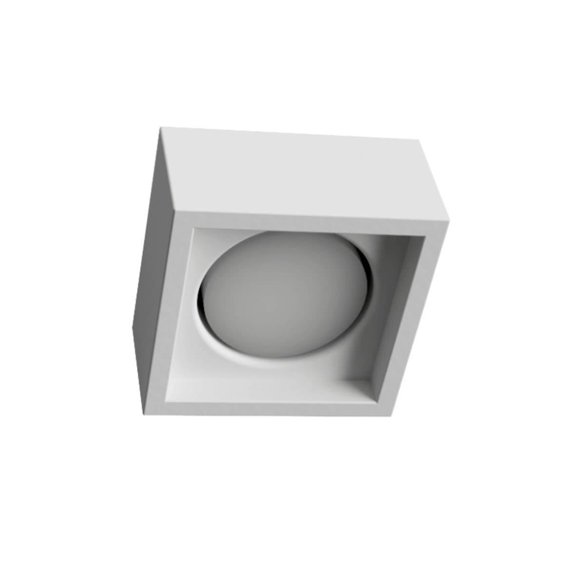 Plafoniera gesso Lampadari Bartalini OUQE 1 PLAP7 GX53 LED verniciabile