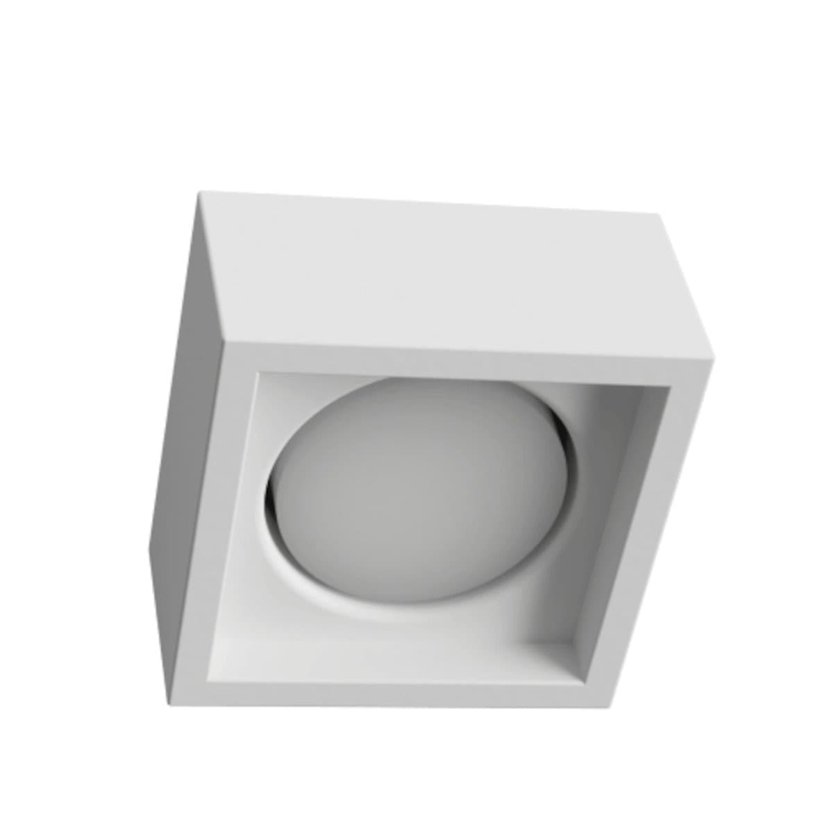 Plafoniera gesso Lampadari Bartalini OUQE 1 PLAP7 GX53 LED verniciabile - 2