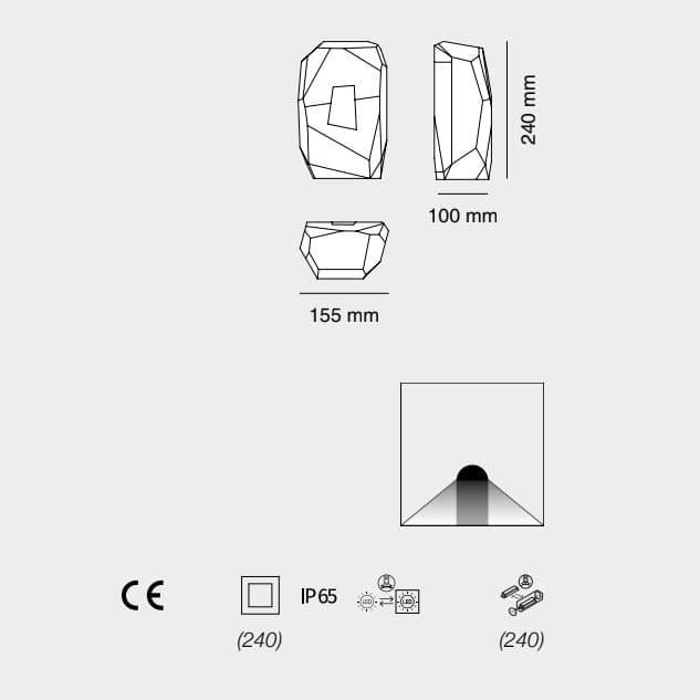Segnapasso moderno Belfiore 9010 SER 1102 30240 LED IP65 Betaly - 14