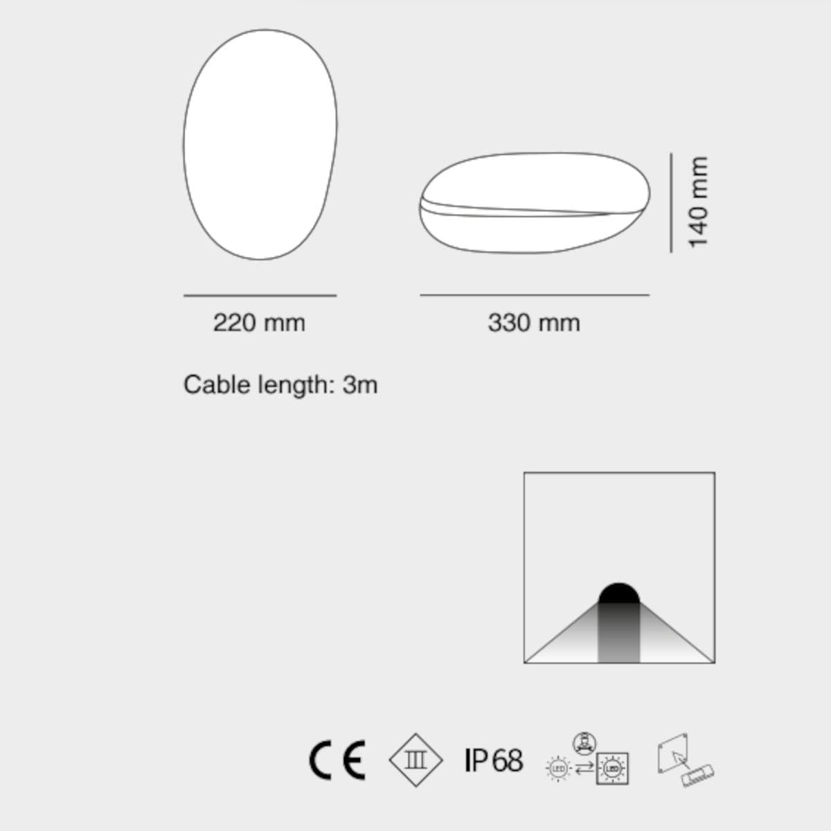Segnapasso moderno Belfiore 9010 PRIA BRENTA 1125A 395 30183 LED IP68 Betaly - 4