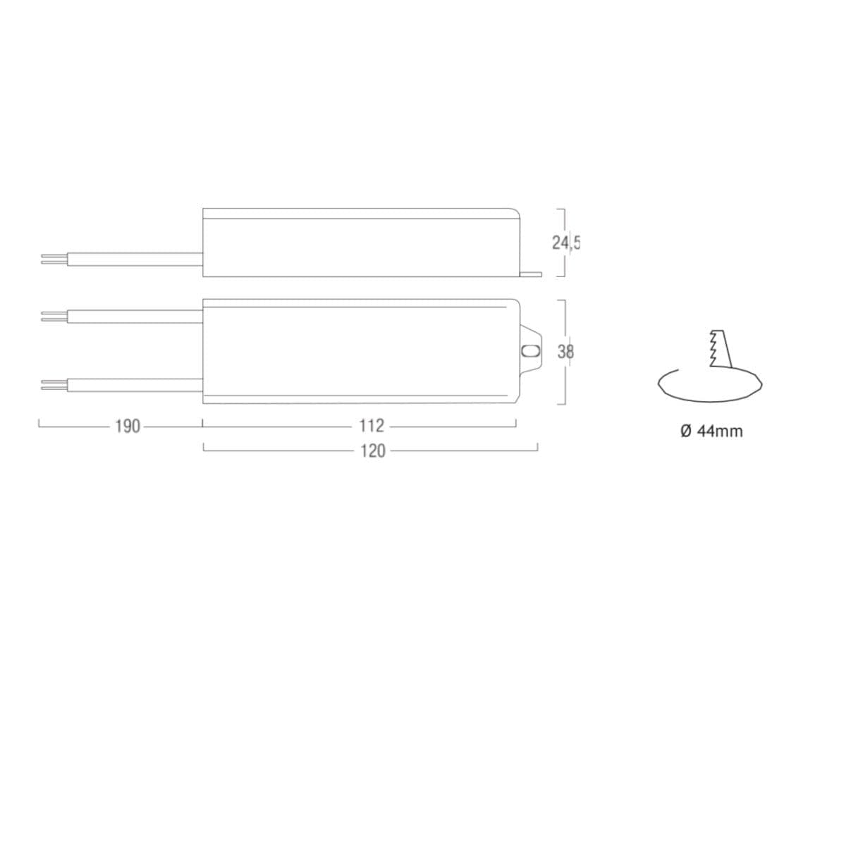 Alimentatore Belfiore 9010 PRIA BRTENTA 026.321 ON/OFF 36W IP67 - 4