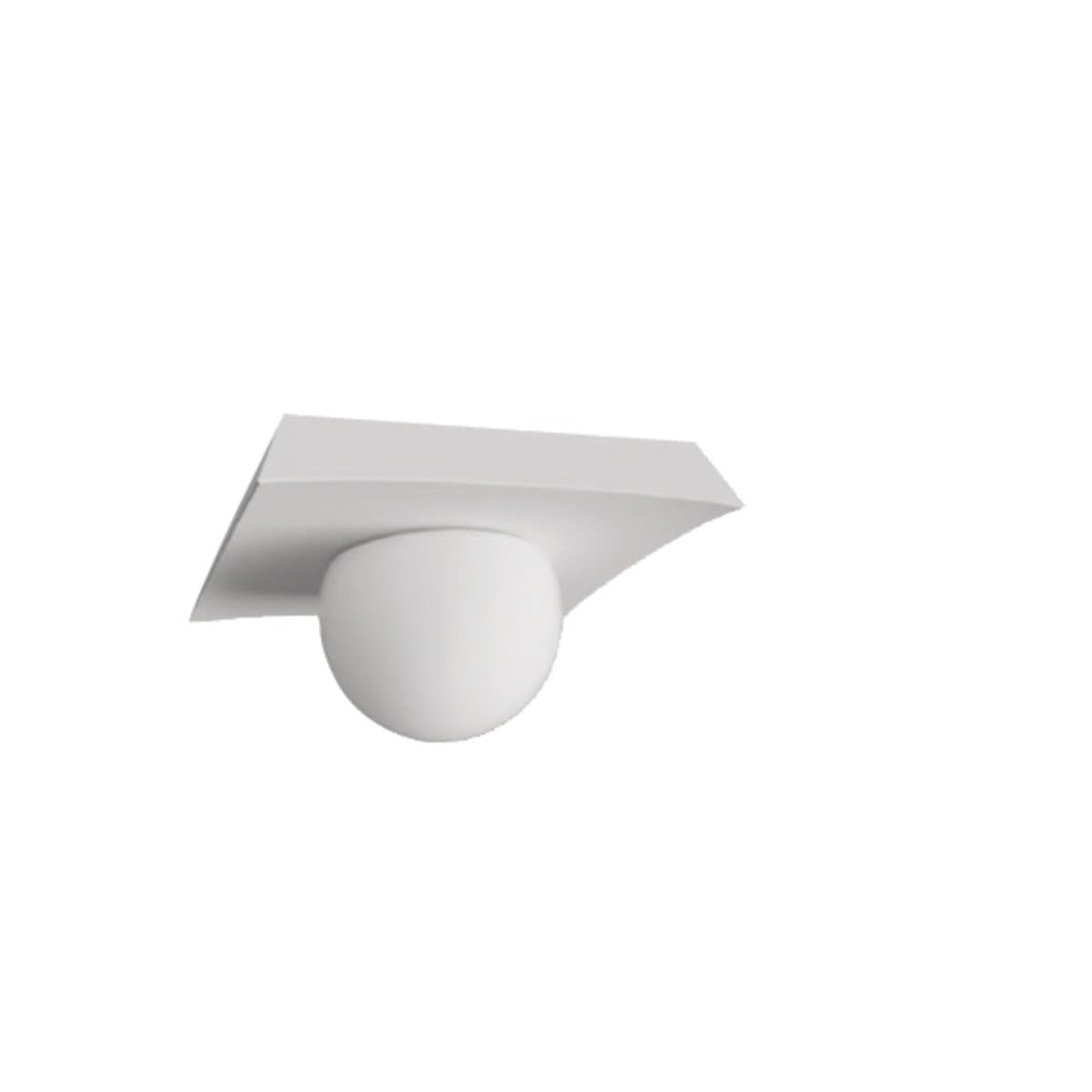 Plafoniera gesso Lampadari Bartalini AREFS 1 GX53 LED vetro verniciabile