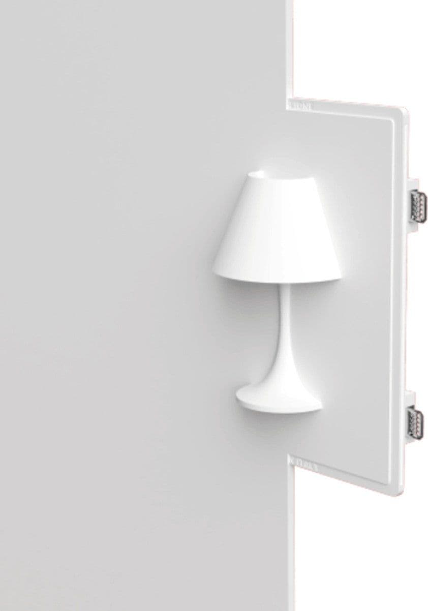 Applique gesso Lampadari Bartalini ETSEIV AP1 G9 LED biemissione verniciabile - 2