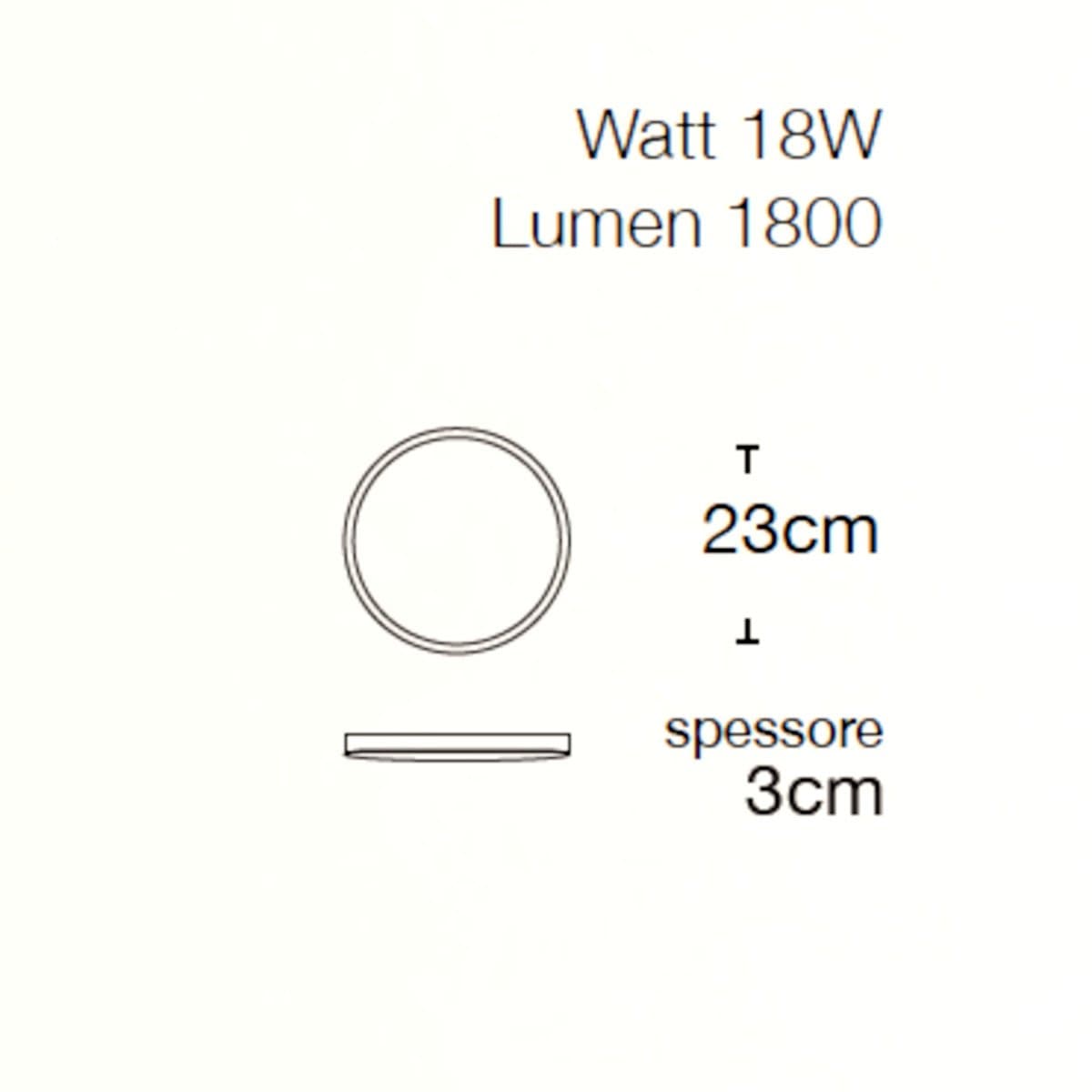 Plafoniera moderna Lampadari Bartalini SUNARU 23N LED IP44 alluminio - 3