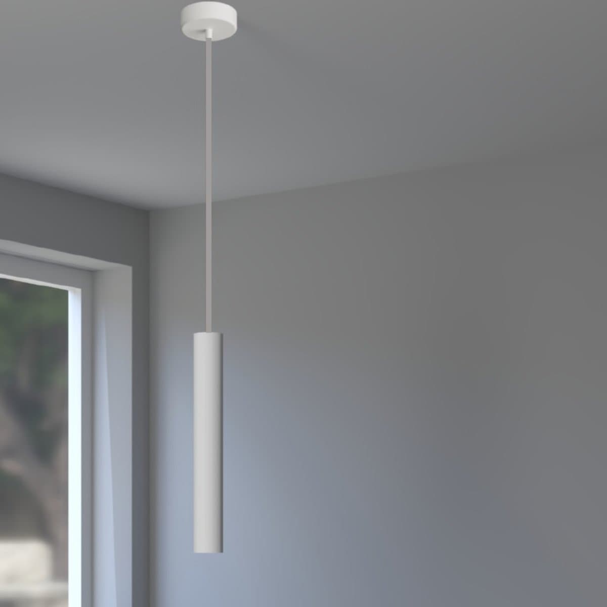Sospensione gesso Lampadari Bartalini NMULOC GU10 LED verniciabile - 2