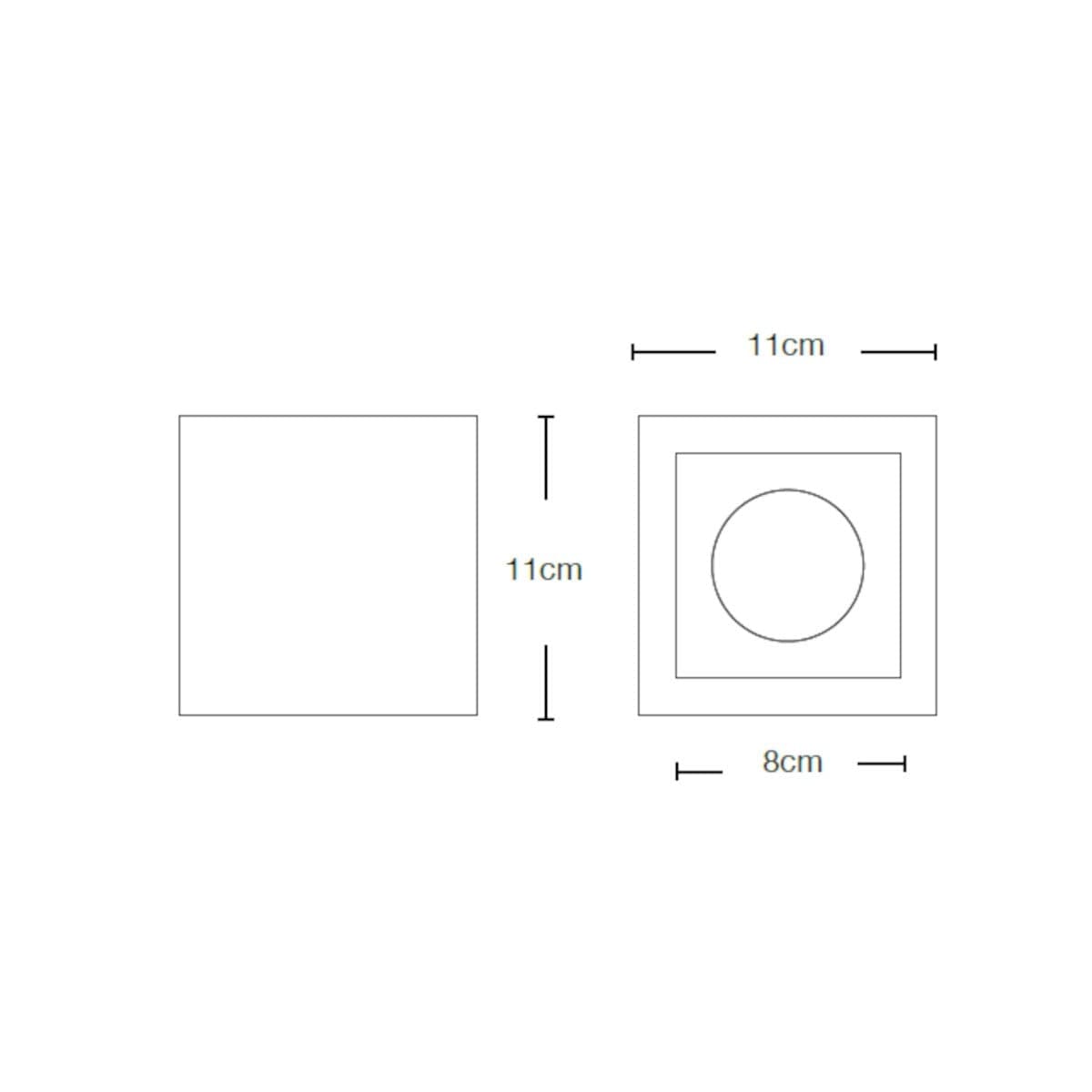 Plafoniera gesso Lampadari Bartalini PALP C100 GU10 LED verniciabile - 2