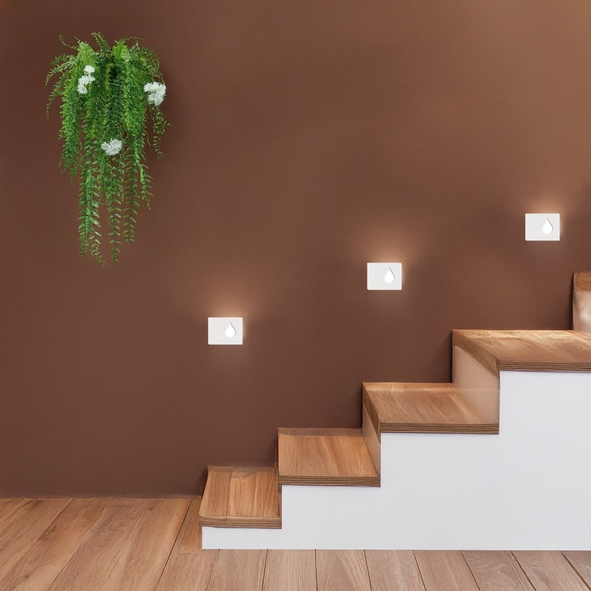 Segnapasso gesso Lampadari Bartalini ONIGUREP SP5 3C LED parete verniciabile - 2