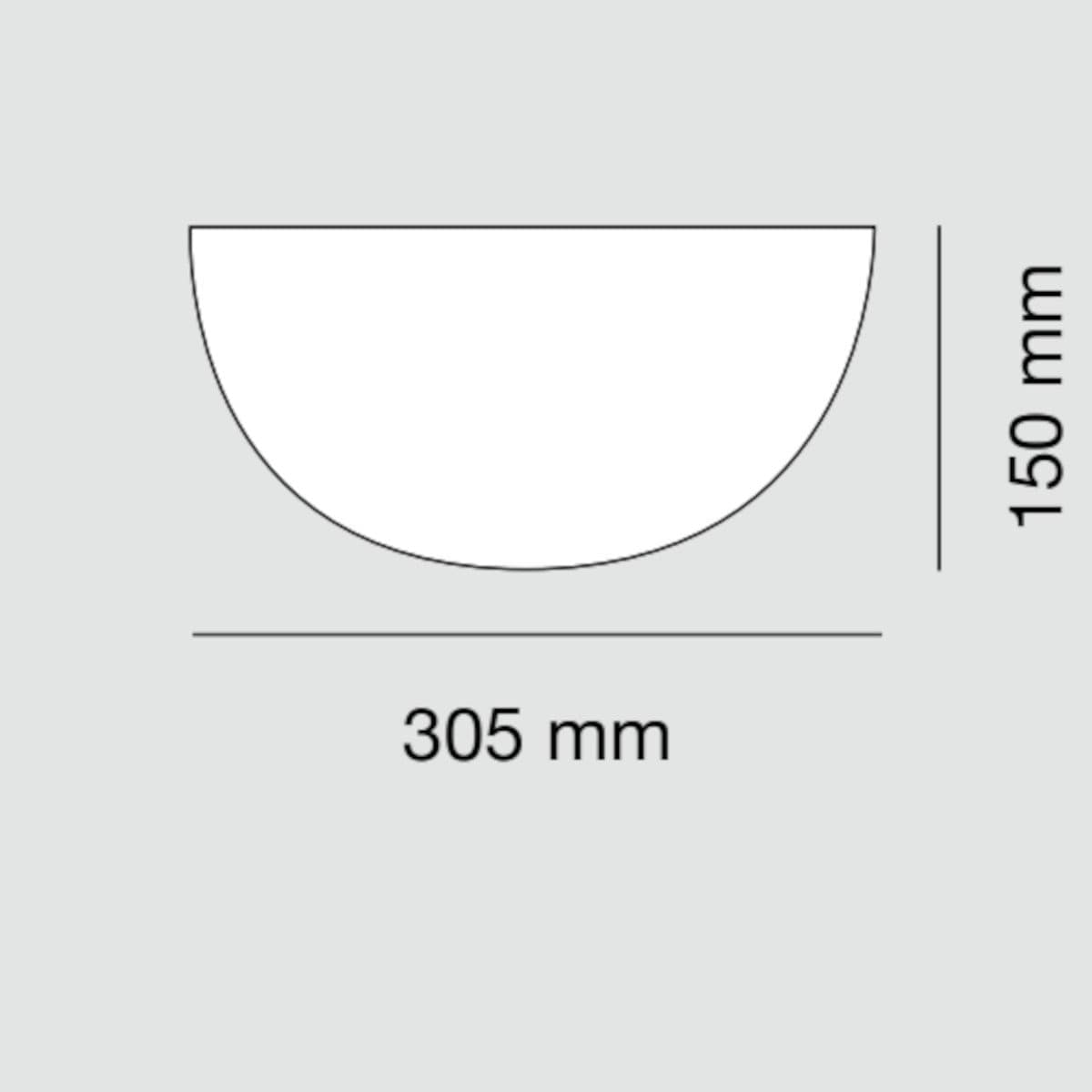 Applique gesso Belfiore 9010 HARA BIG 7157.41 E27 LED verniciabile - 3