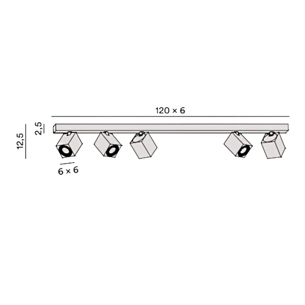 Plafoniera moderna Perenz illumina ODDY 8173 GU10 LED orientabile - 5