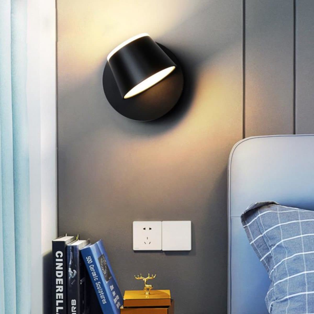 Applique moderno Lampadari Bartalini OELILAG Ner AP102 LED alluminio orientabile - 3