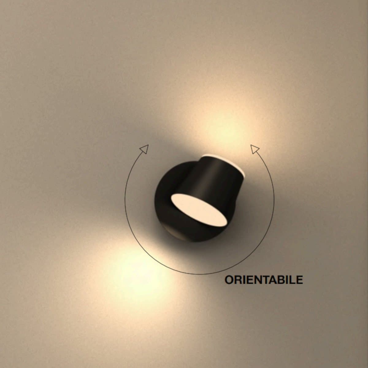 Applique moderno Lampadari Bartalini OELILAG Ner AP102 LED alluminio orientabile - 4