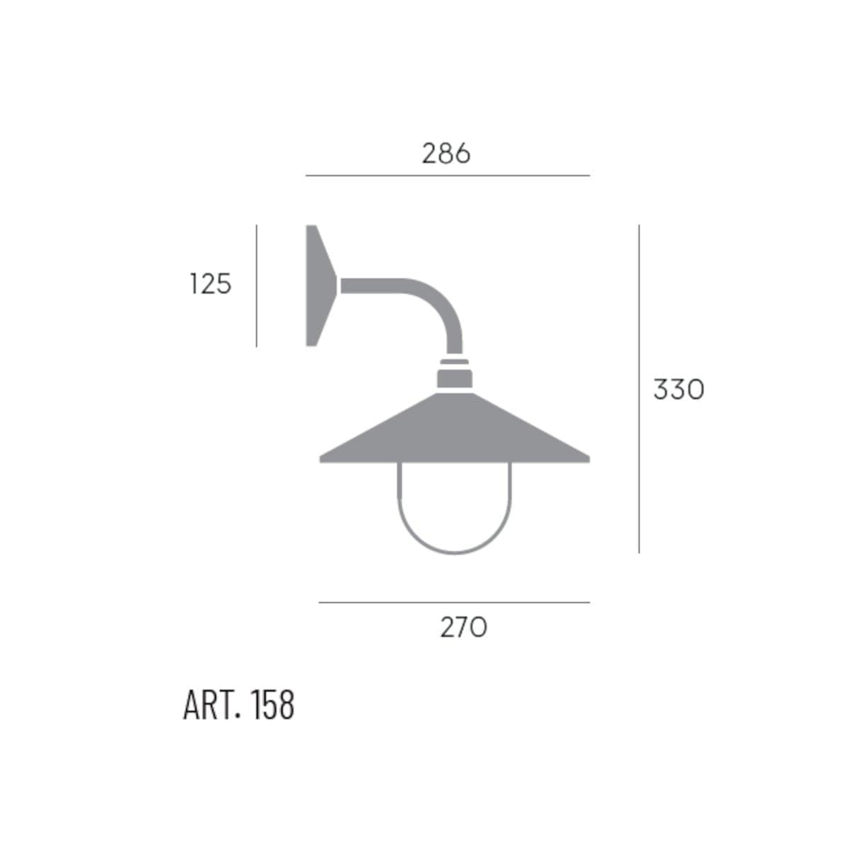 Applique classico Sovil SPECTRE 158 36 E27 LED alluminio ferro vetro - 4