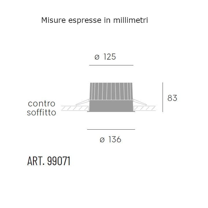 Faretto incasso Sovil SHOWER 98071 02 LED IP65 alluminio - 3