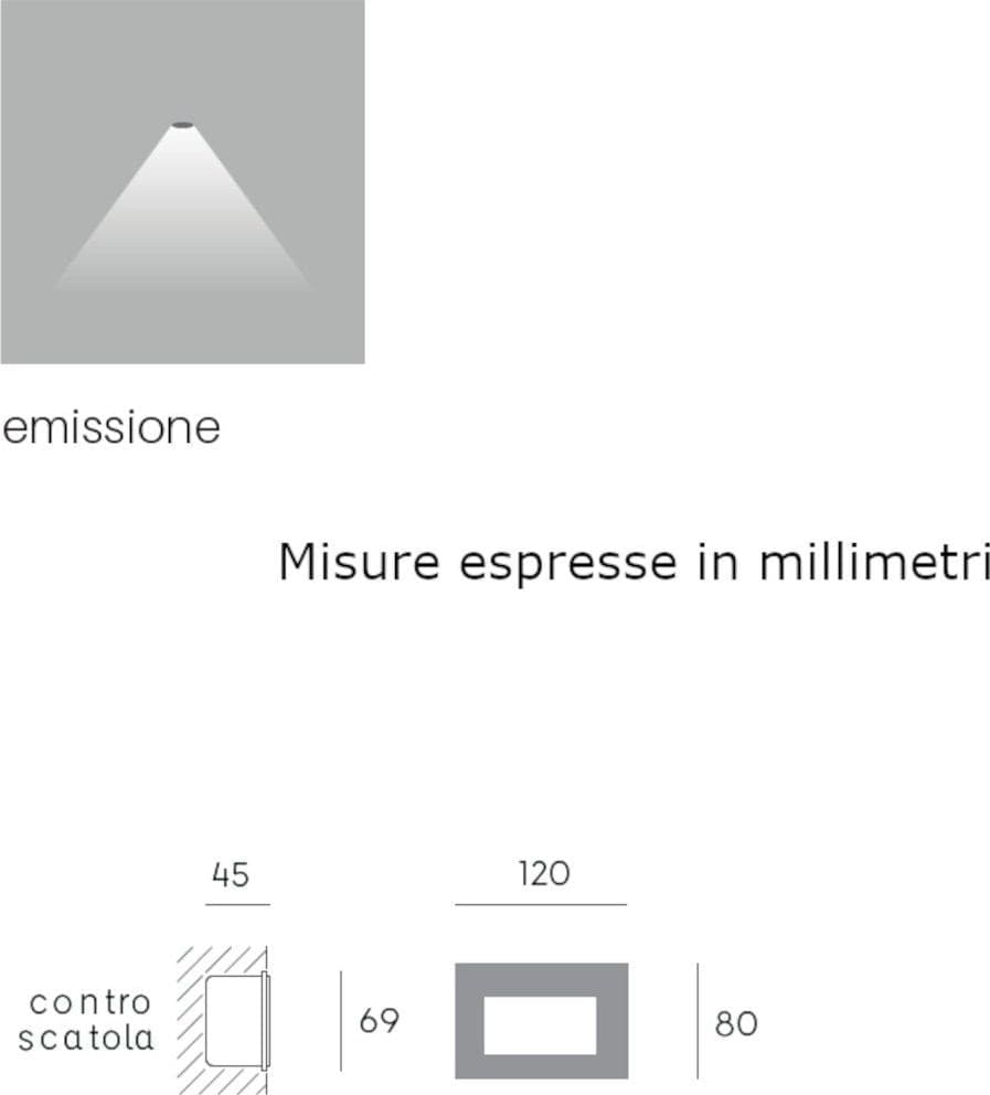 Segnapasso moderno Sovil SPINA 98192 LED 3000K IP65 alluminio 503 - 8