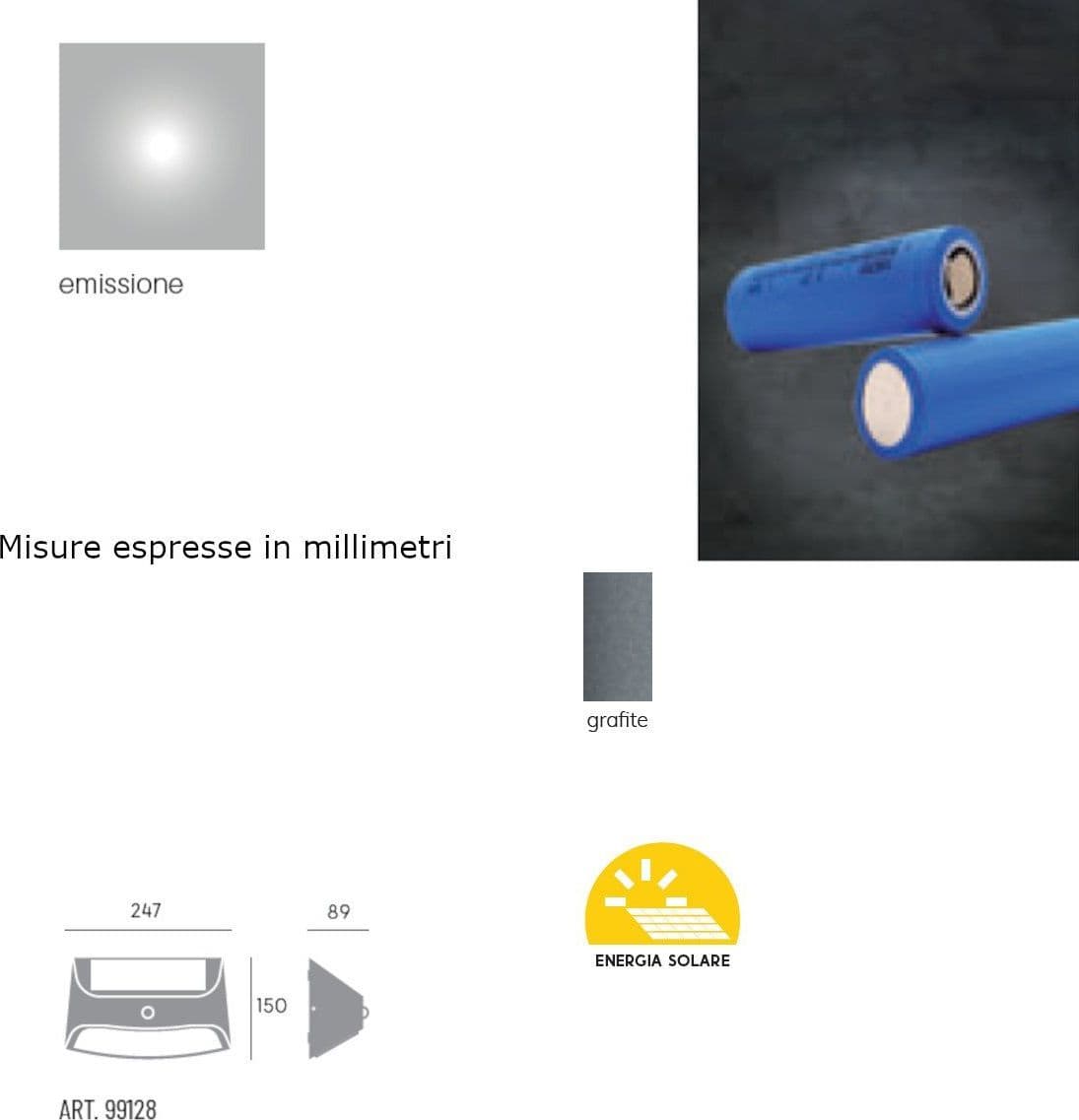 Applique solare Sovil SUNNY 99128 16 LED IP44 alluminio - 5