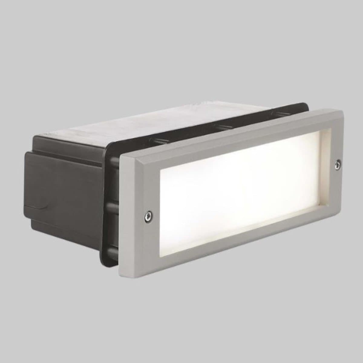 Incasso segnapasso PAN International JOKER EST123 E27 LED IP65 alluminio vetro pvc - 3