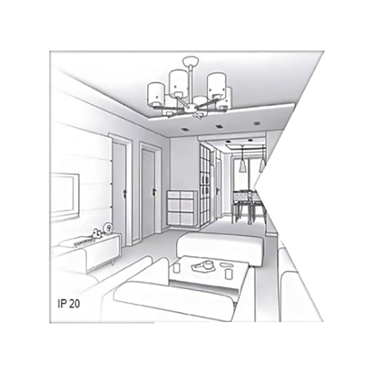 Faretto incasso Lampadari Bartalini ANTE GU10 LED gesso verniciabile - 7