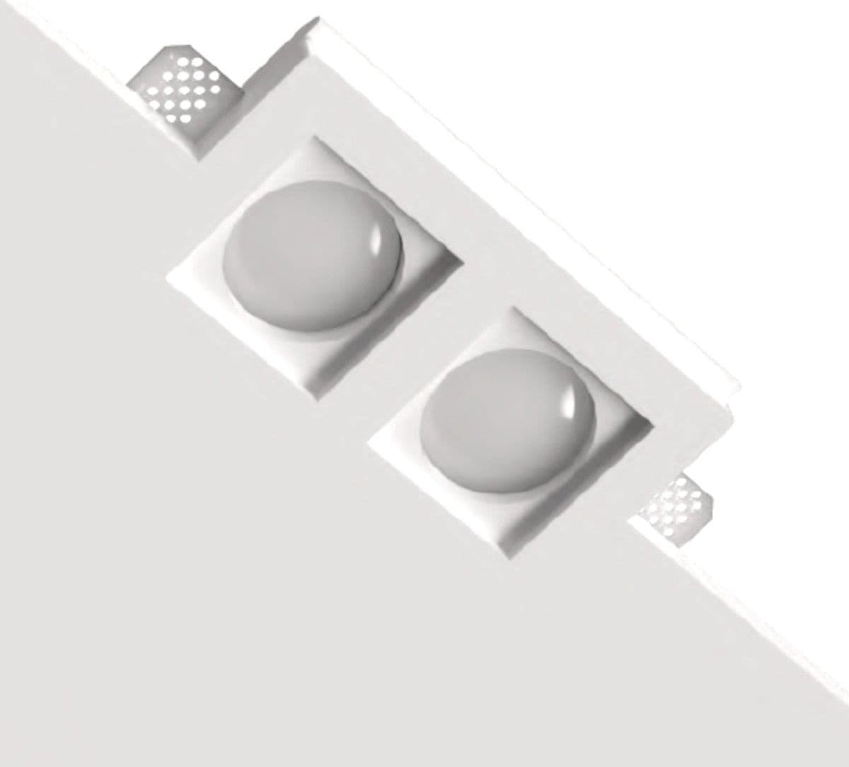 Faretto incasso gesso Lampadari Bartalini OTESSORG 040D GU10 LED scomparsa - 3