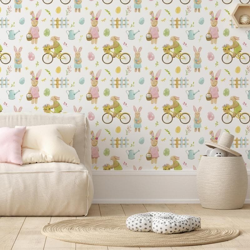 Tappezzeria murale - Bunny Idyll - 2