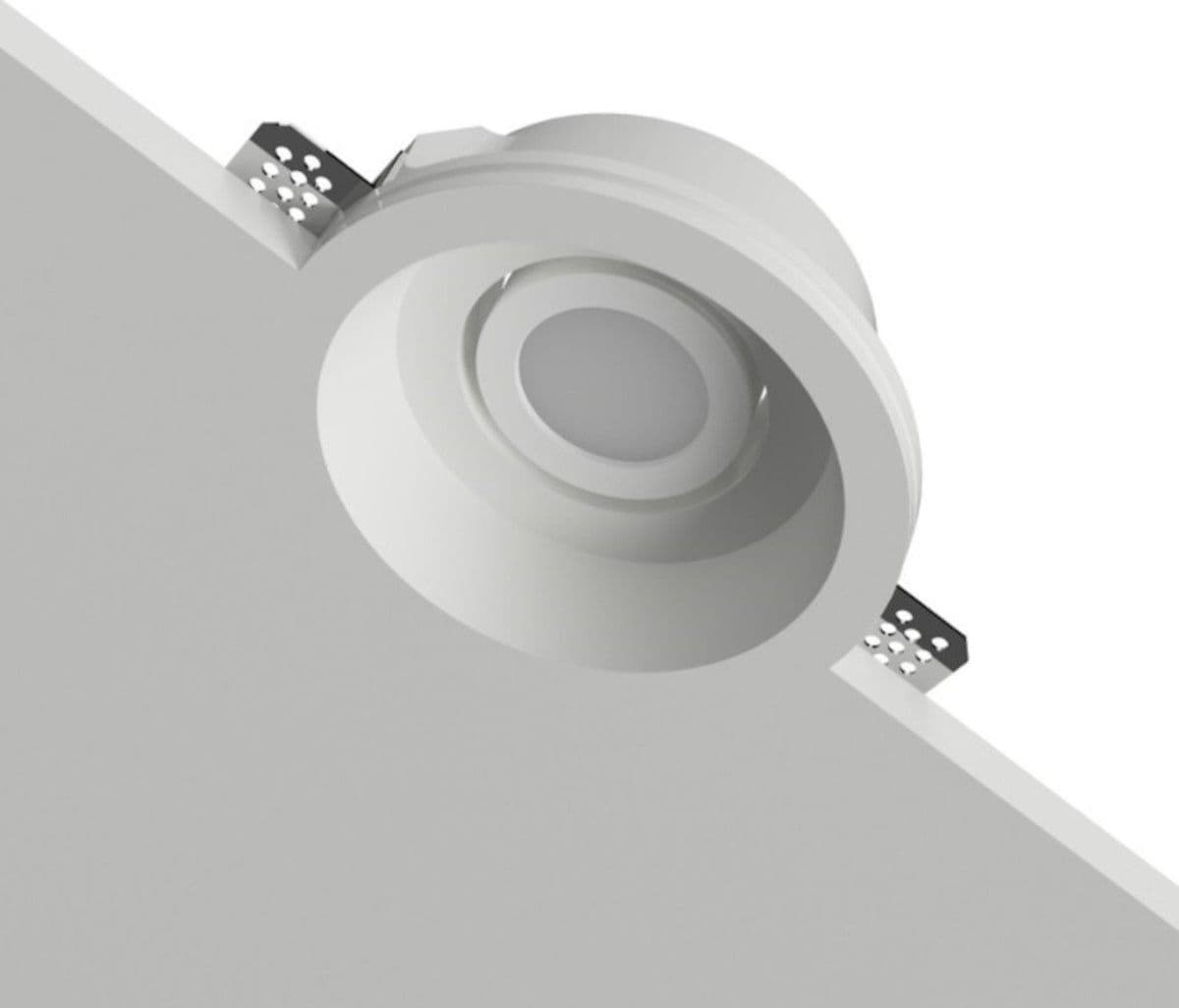 Faretto incasso Lampadari Bartalini SEYE R GU10 LED gesso verniciabile - 3