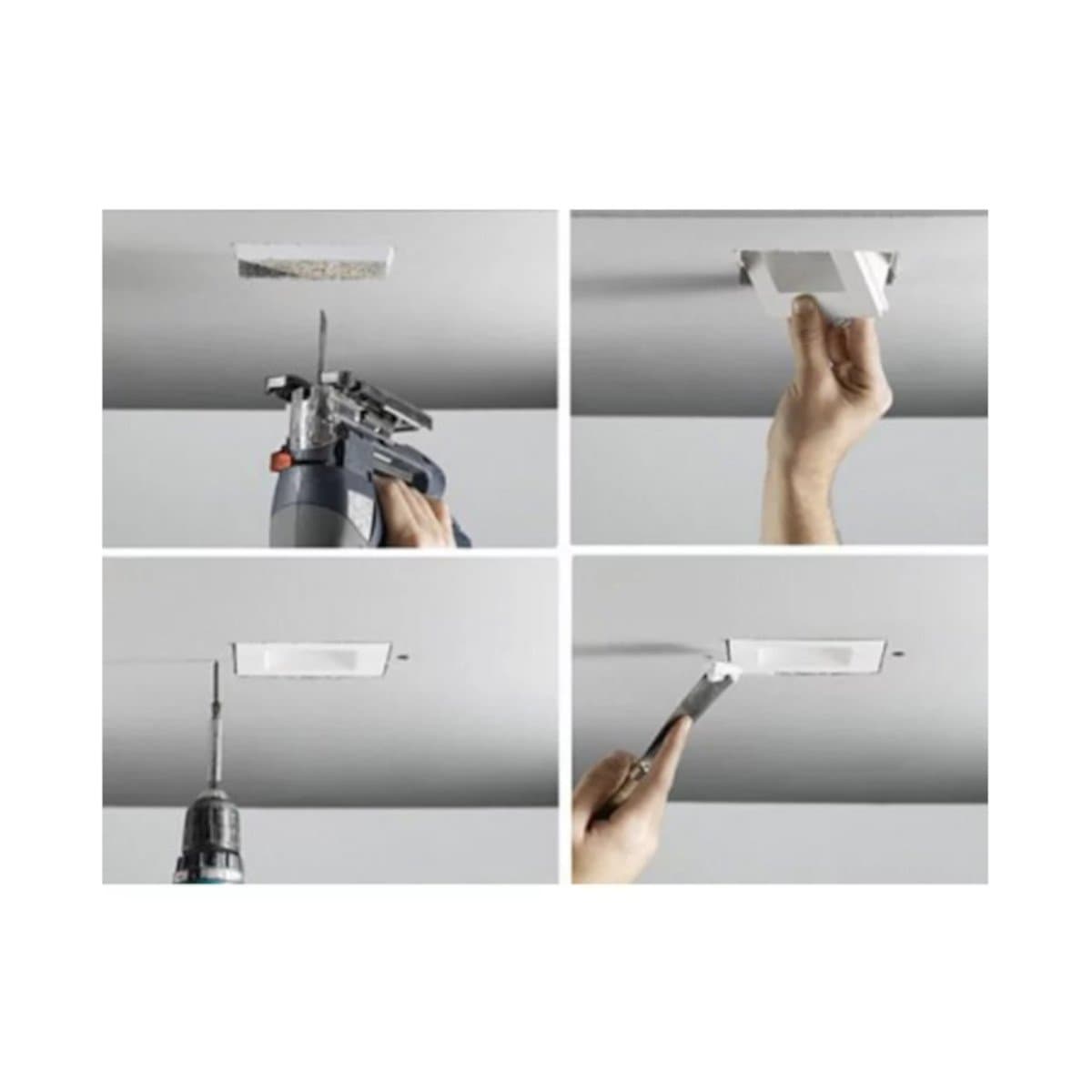 Faretto incasso Lampadari Bartalini SEYE R GU10 LED gesso verniciabile - 7