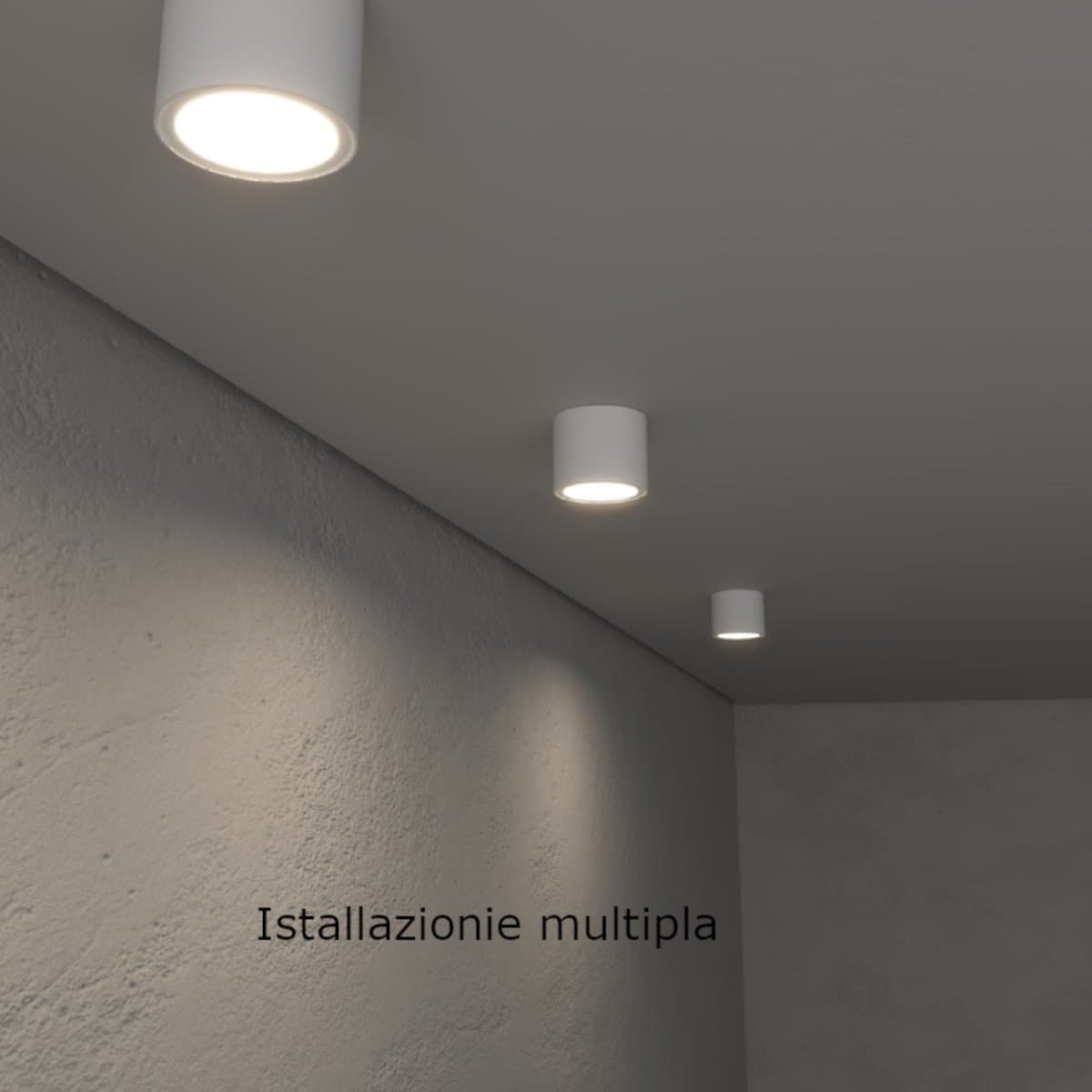 Plafoniera moderna Lampadari Bartalini ILOPILLAG bianco GX53 LED alluminio vetro - 3