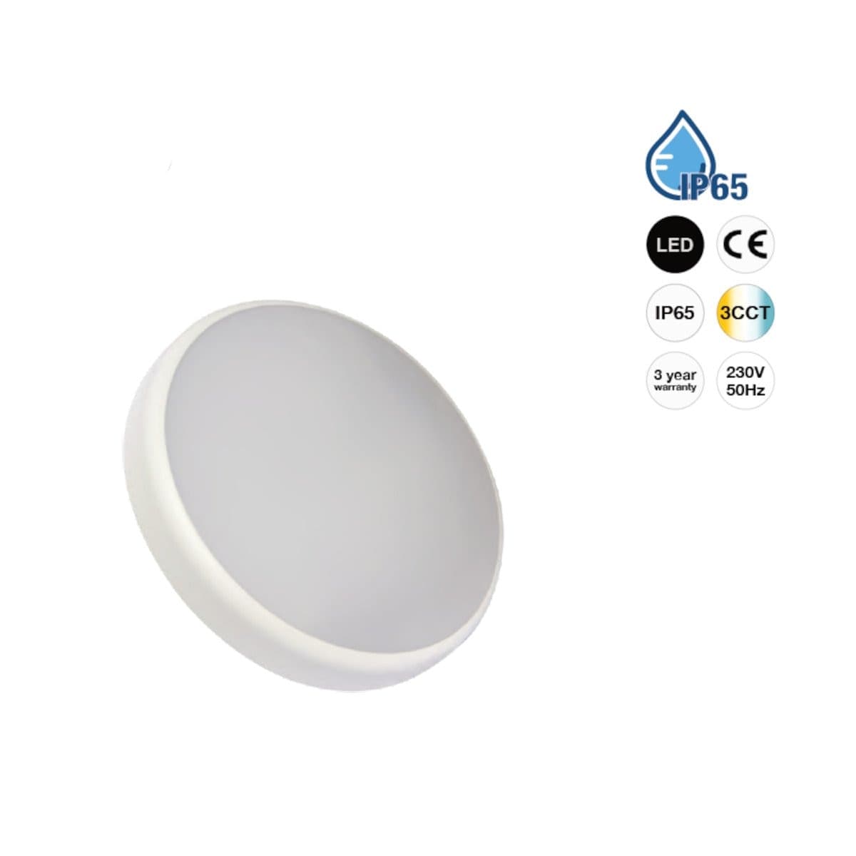 Plafoniera moderna Lampadari Bartalini ANIMROAT LED CCT IP65 termoplastico - 2