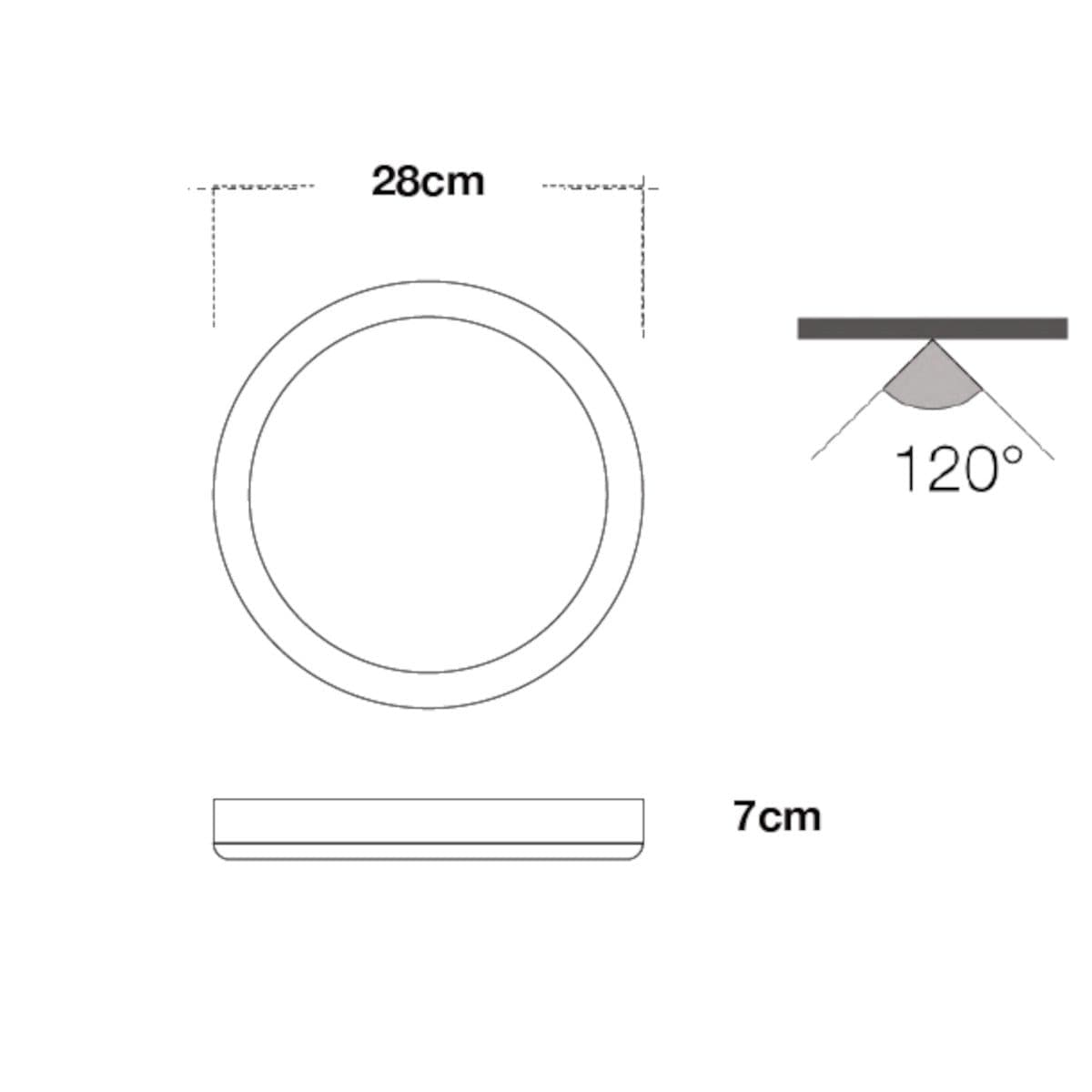 Plafoniera moderna Lampadari Bartalini ANIMROAT LED CCT IP65 termoplastico - 6