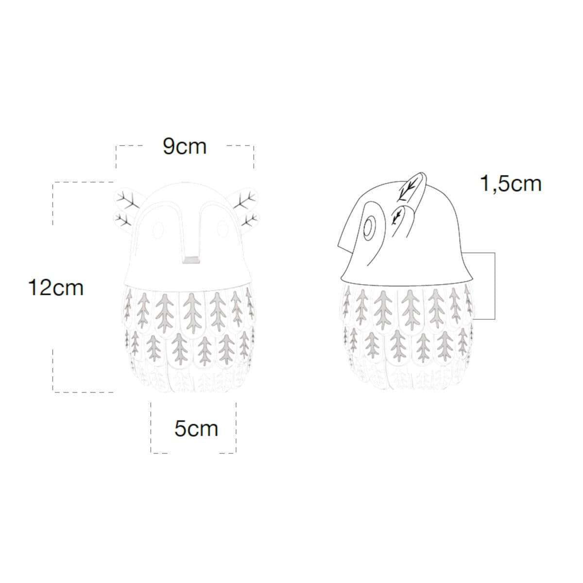 Applique gesso Lampadari Bartalini LWO GU10 LED verniciabile moderno monoemissione - 4