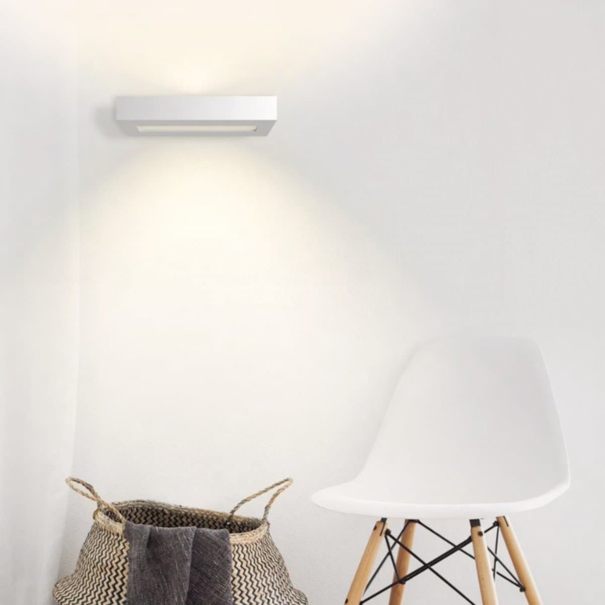 Applique gesso Lampadari Bartalini OTON G9 LED verniciabile moderno biemissione - 2
