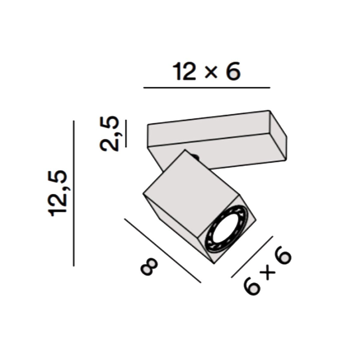 Spot Perenz ODDY 8170 GU10 LED orientabile alluminio - 4