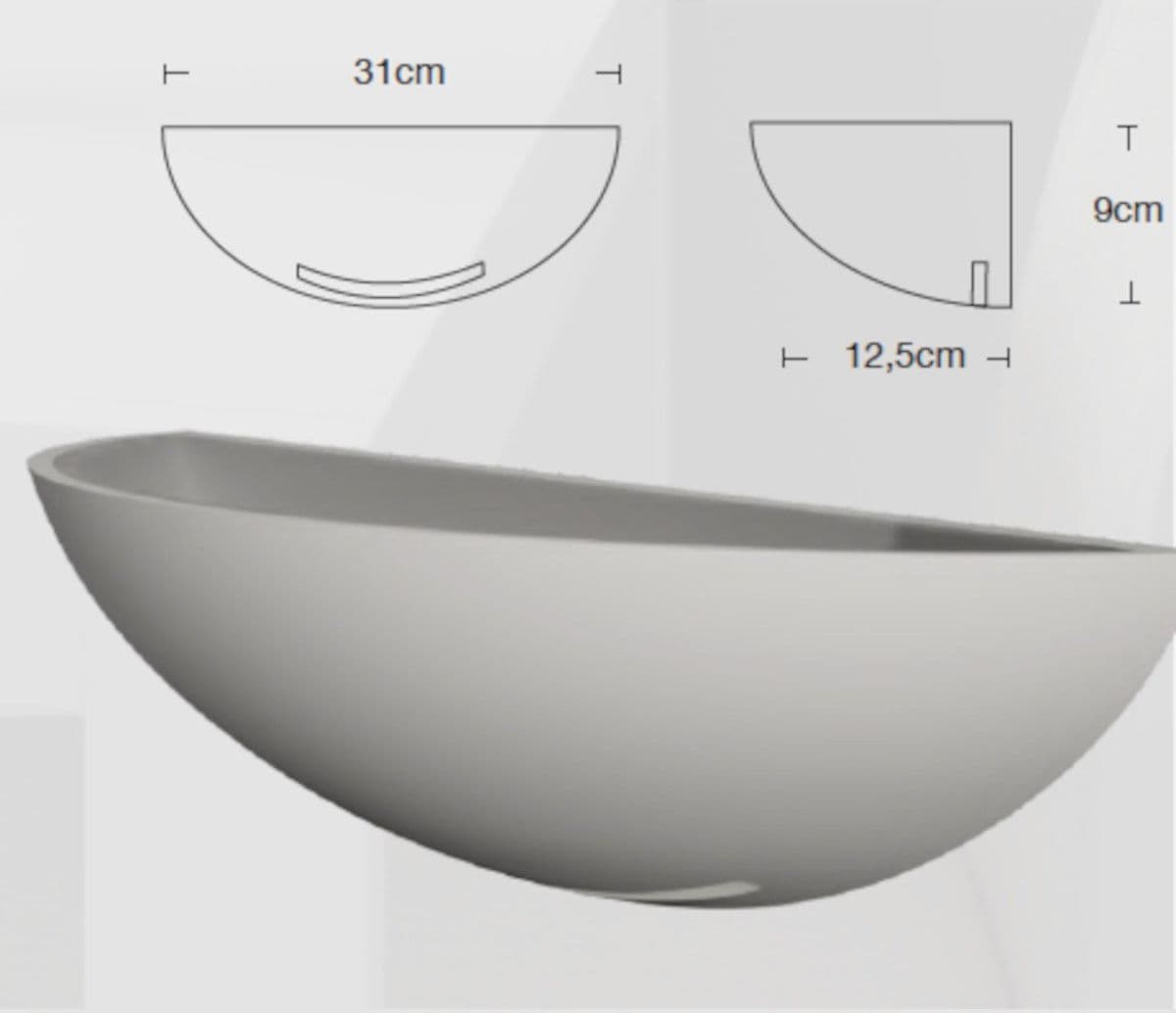 Applique gesso Lampadari Bartalini ACNOC R7s 118 LED verniciabile moderno monoemissione - 3