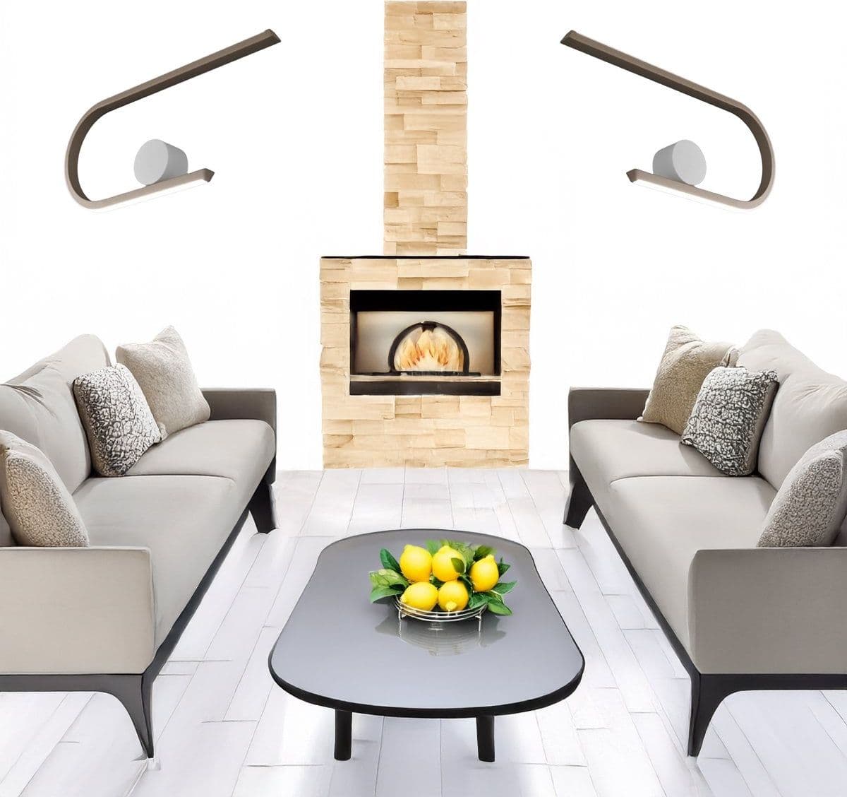 Applique led Fratelli Braga GLIFO 2168 AD 21-10 1350LM grigio tortora - 3