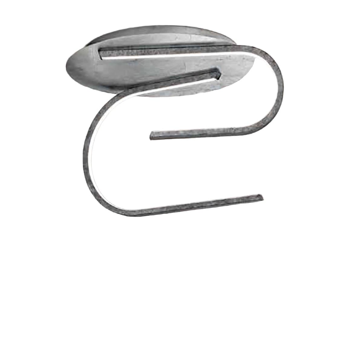 Plafoniera led Fratelli Braga GLIFO 2168 PL2 24-13 3200LM decoro foglia argento ferro - 7