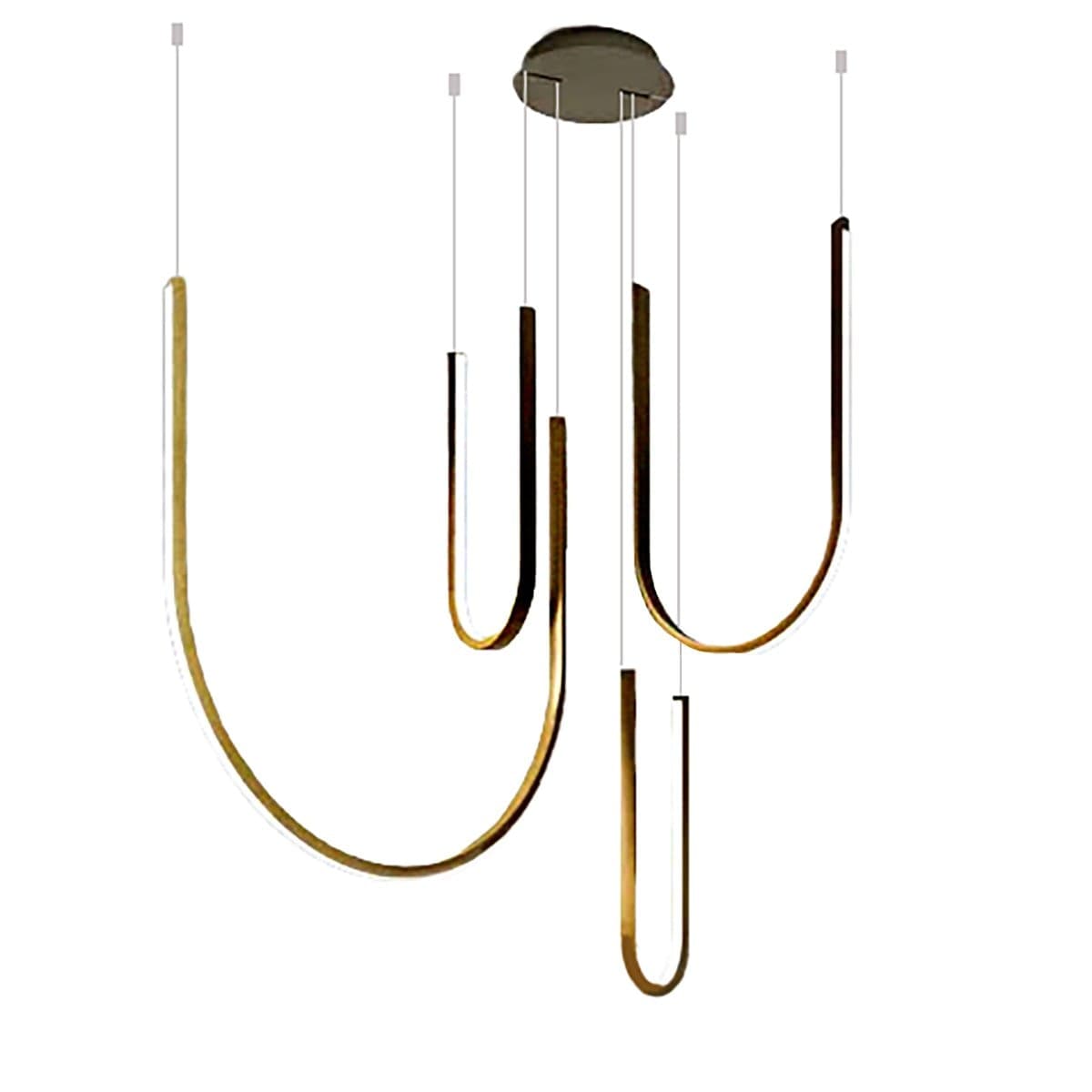 Lampadario led Fratelli Braga GLIFO 2168 S4 33 6400LM oro spazzolato
