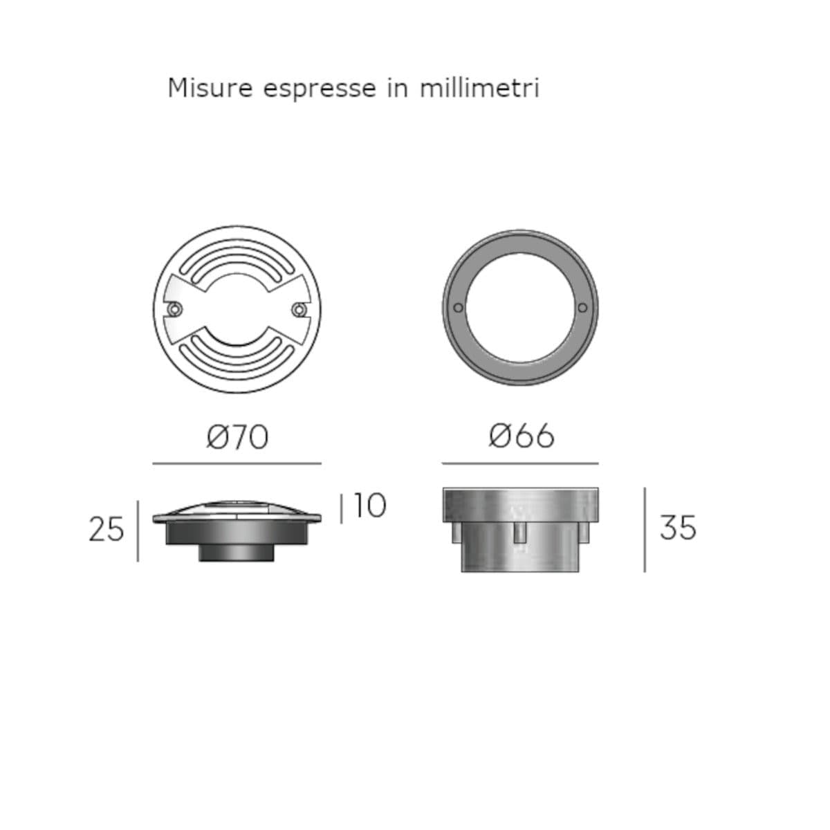 Faretto incasso Sovil SUP 98268 09 LED 3000 IP67 acciaio carrabile - 4