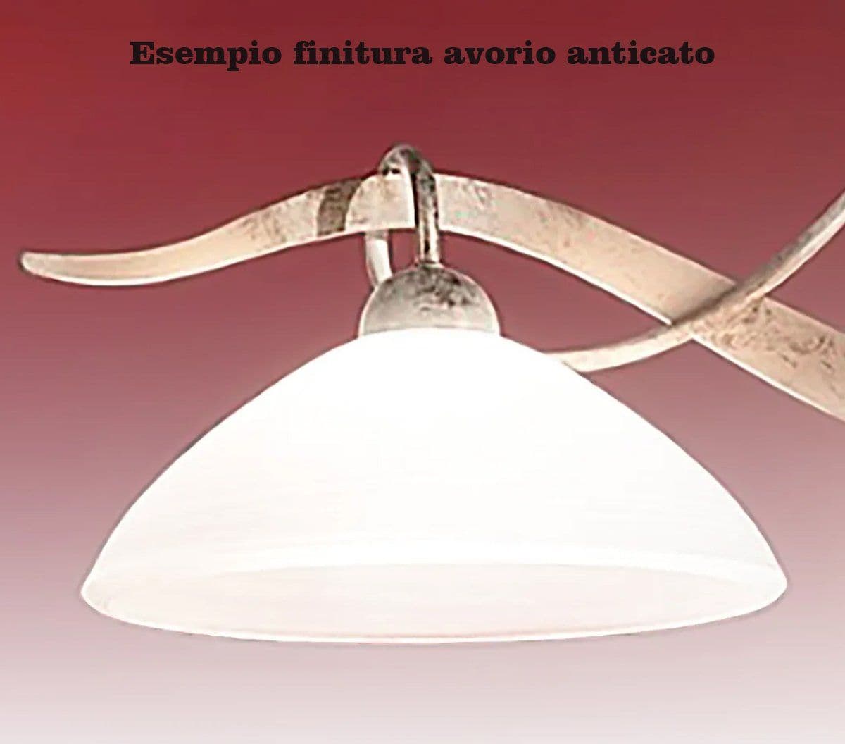 Lampadario classico Due P illuminazione YOKE 2712 S1 E27 LED vetro bianco graffiato - 3