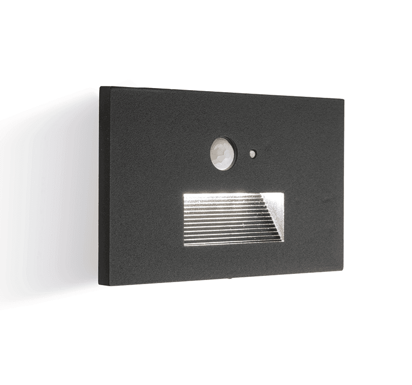 Segnapasso Sovil NINFEA 97809 16 LED sensore movimento alluminio vetro