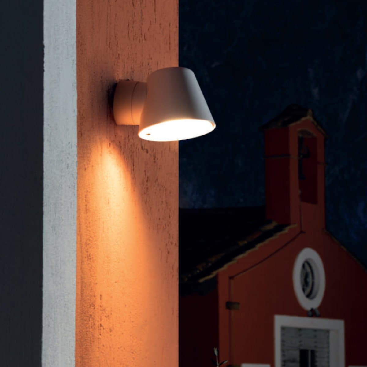 Applique moderno Sovil illuminazione CUP 168 02 GU10 LED IP65 termoplastico orientabile - 2