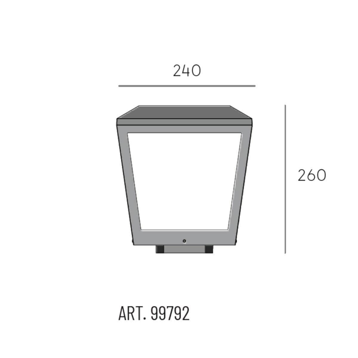 Lampada pavimento Sovil illuminazione VISTA 99792 16 LED IP65 alluminio termoplastico - 2