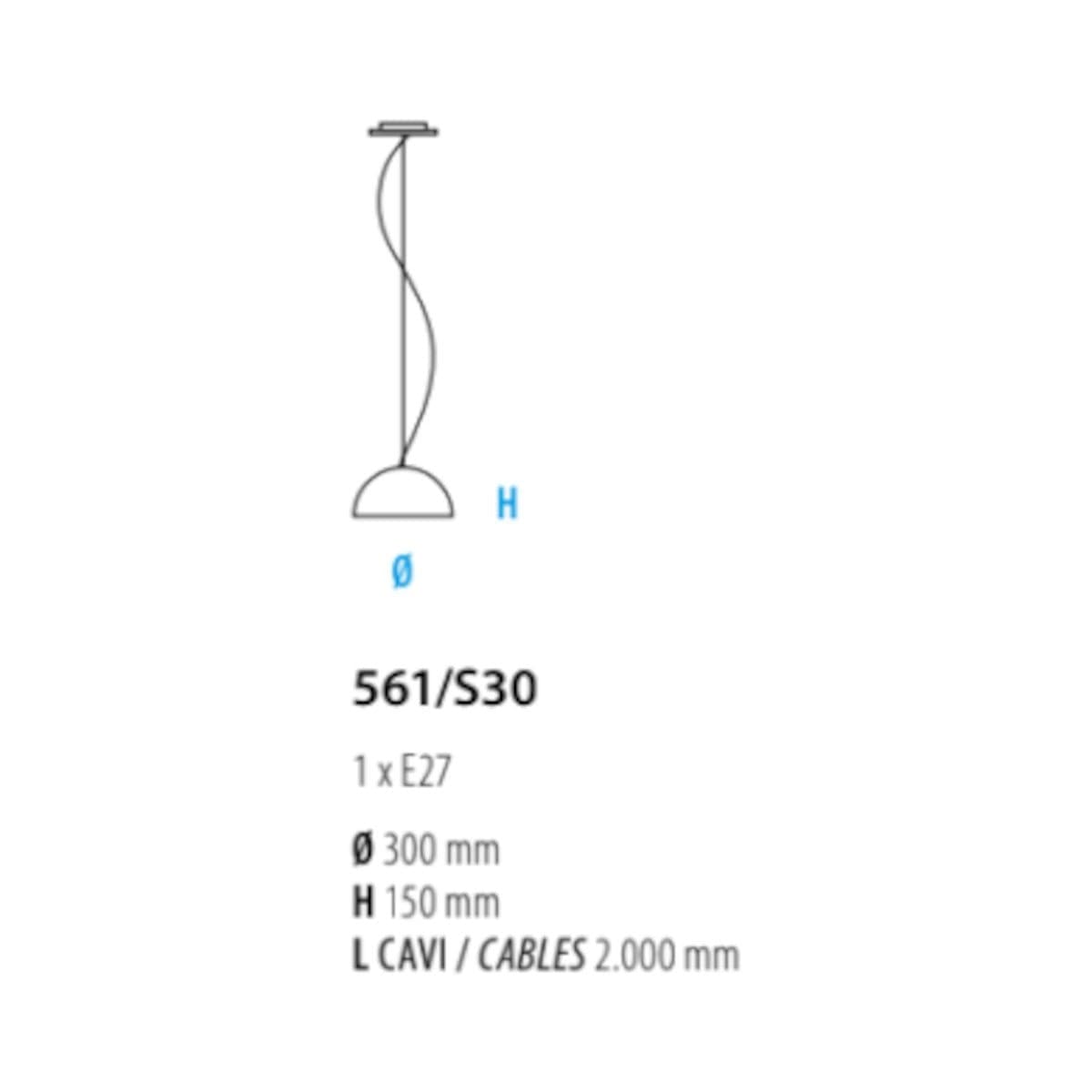 Lampadario moderno Fratelli Braga DUNE 561 S30 E27 LED metallo - 3