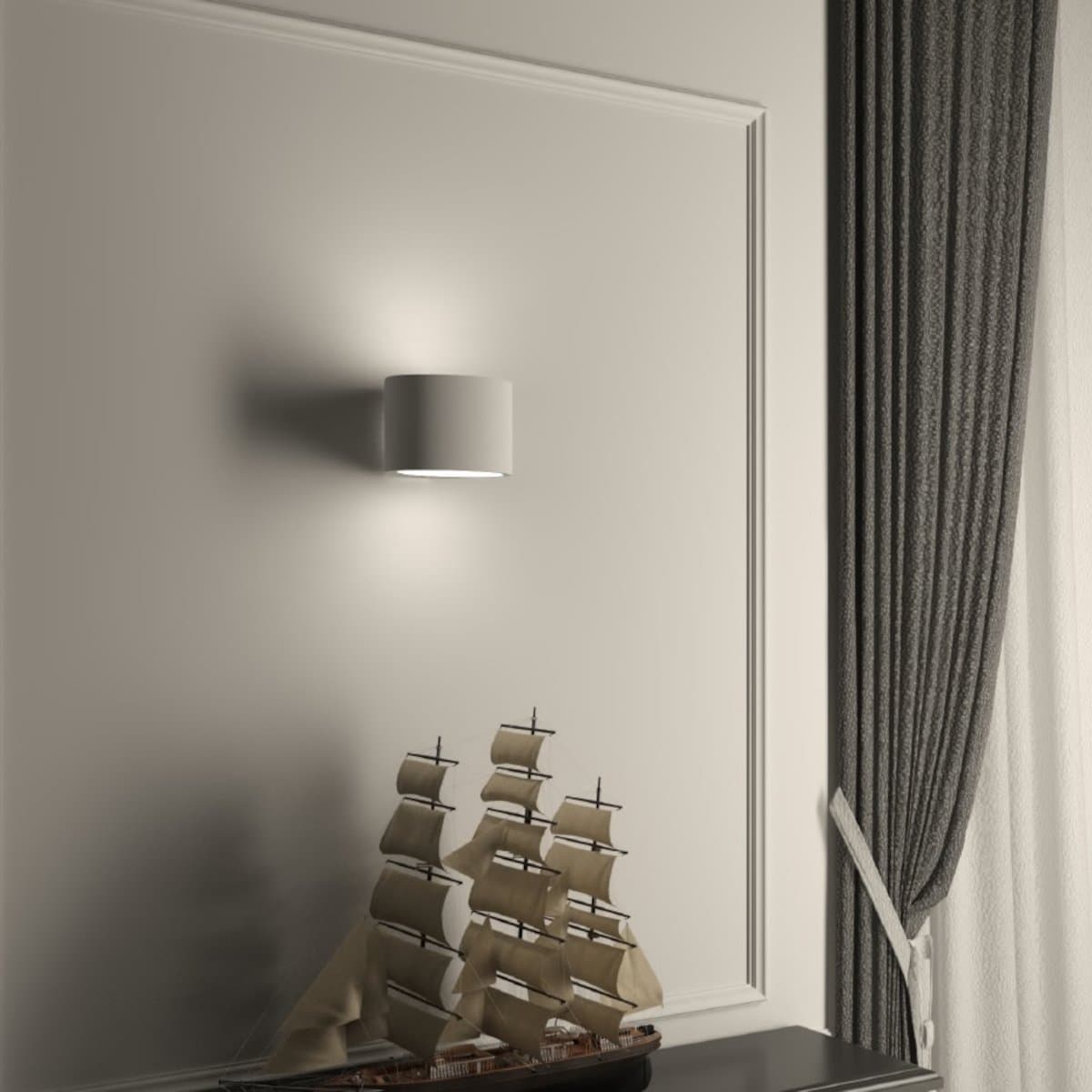 Applique gesso Lampadari Bartalini PUC 115 G9 LED verniciabile Biemissione - 2