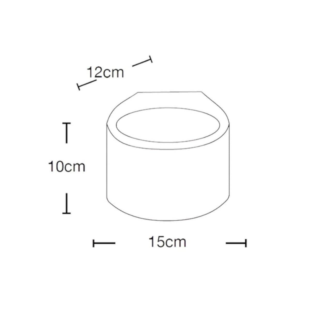 Applique gesso Lampadari Bartalini PUC 115 G9 LED verniciabile Biemissione - 3