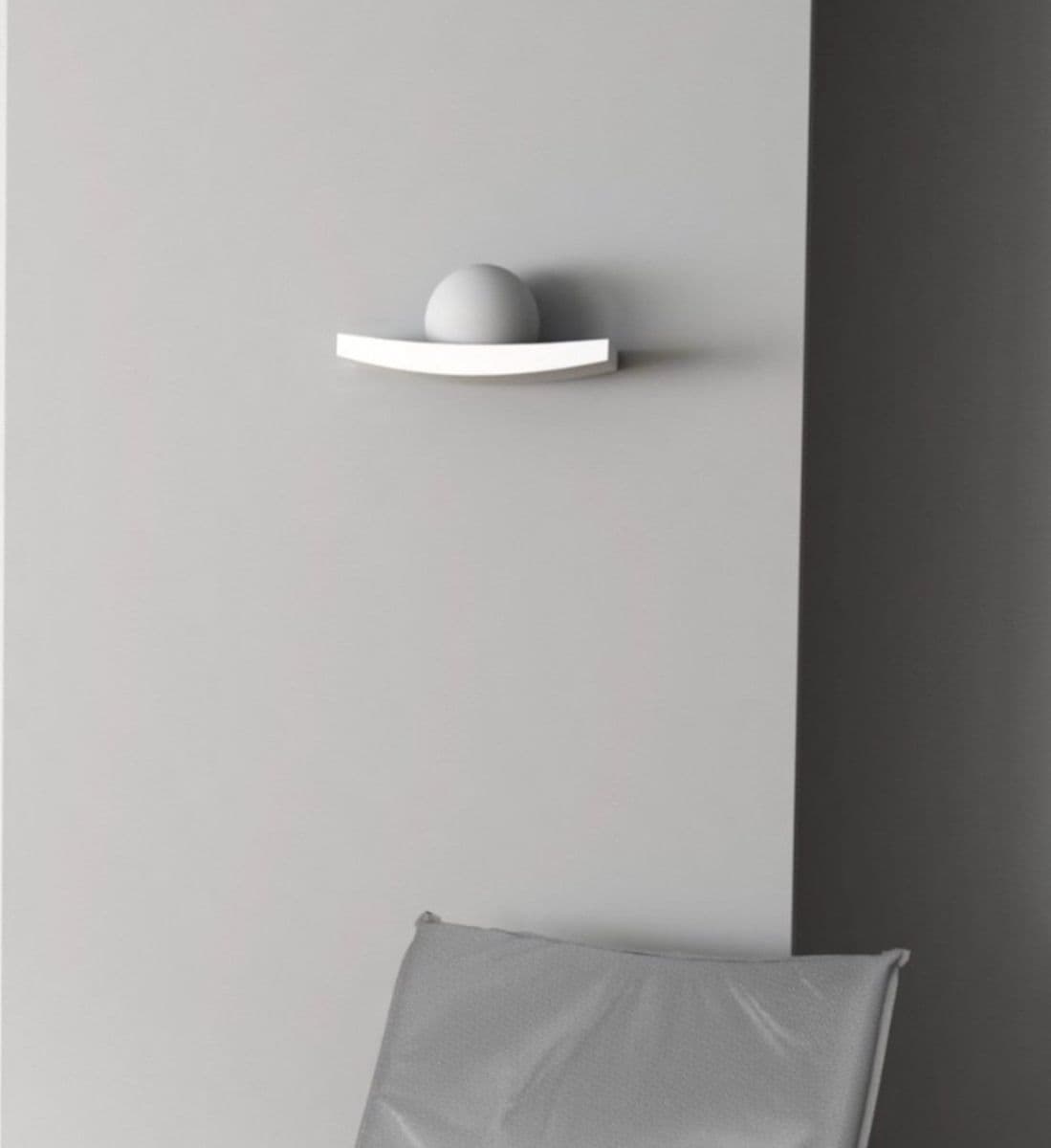 Applique Lampadari Bartalini ONANGILOP GX53 LED vetro gesso verniciabile - 2