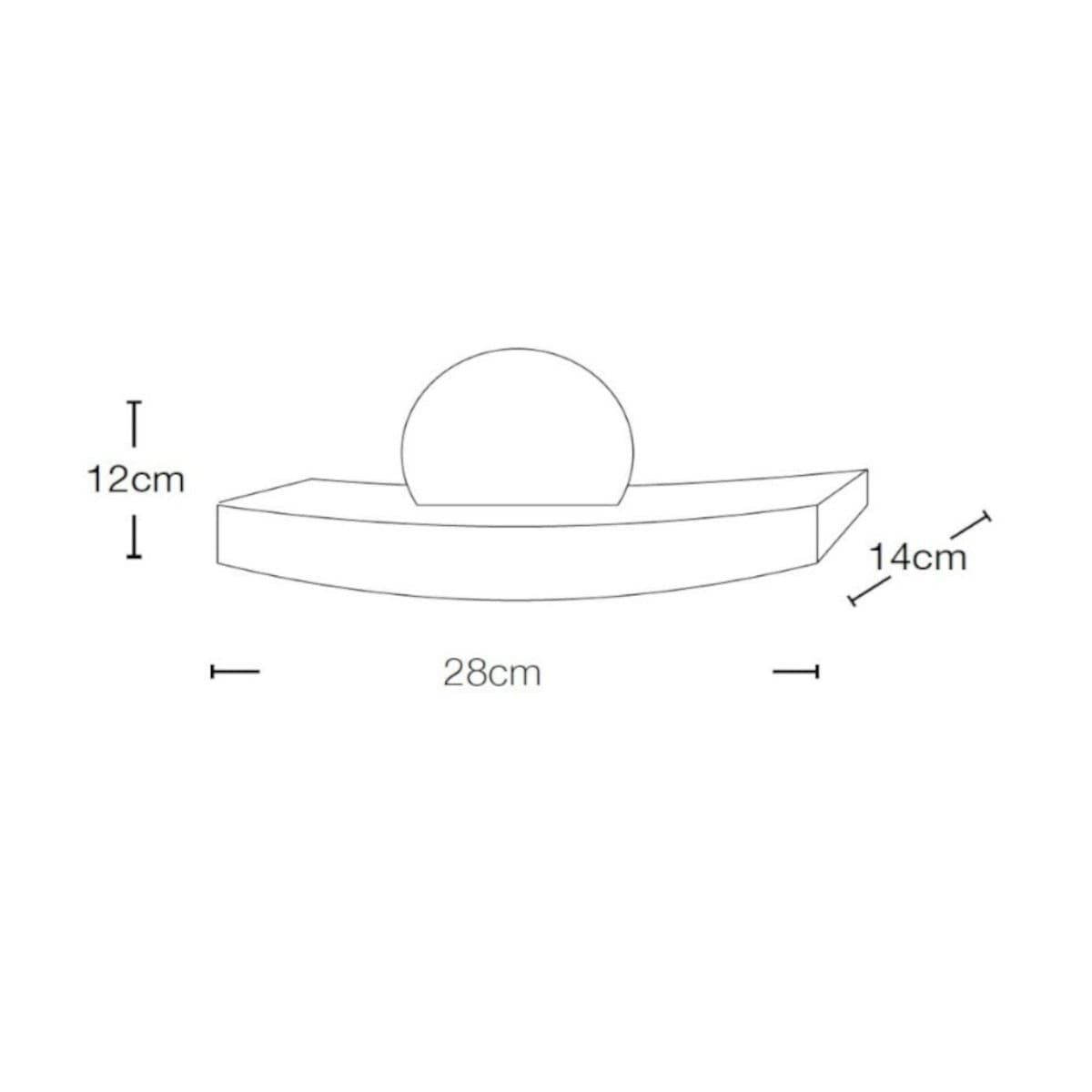 Applique Lampadari Bartalini ONANGILOP GX53 LED vetro gesso verniciabile - 3