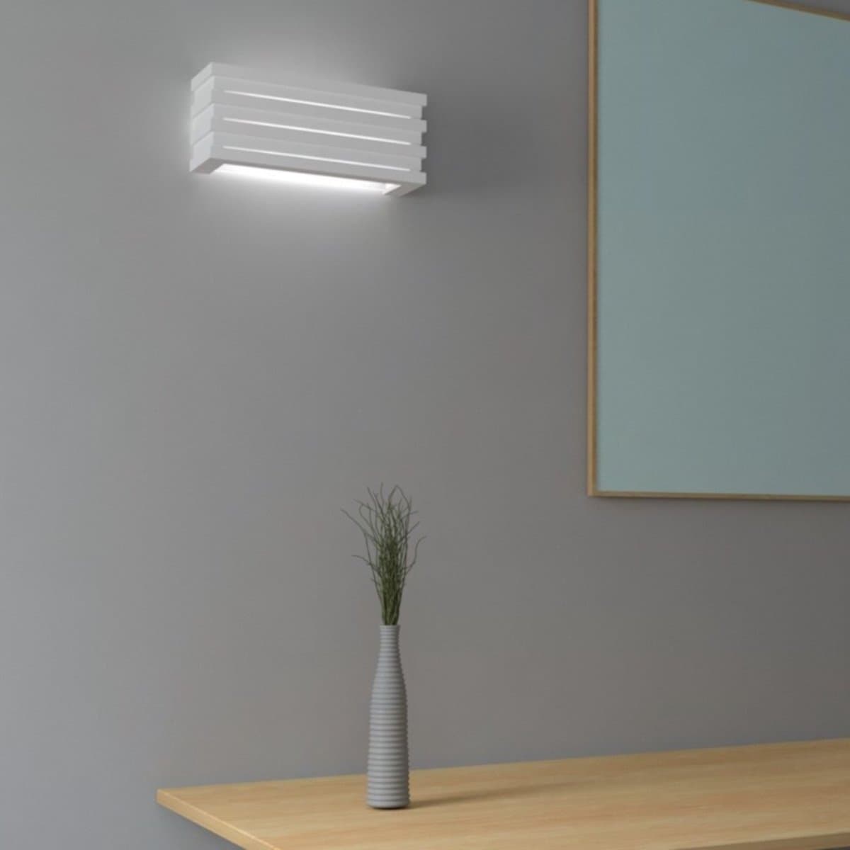 Applique gesso Lampadari Bartalini SEPIRTS 240 E27 LED verniciabile - 3