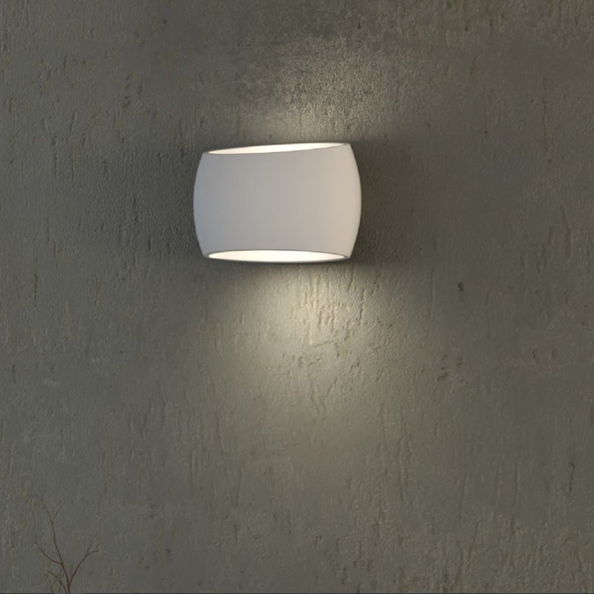 Applique gesso Lampadari Bartalini ONITALAP 550 E27 LED verniciabile biemissione - 2