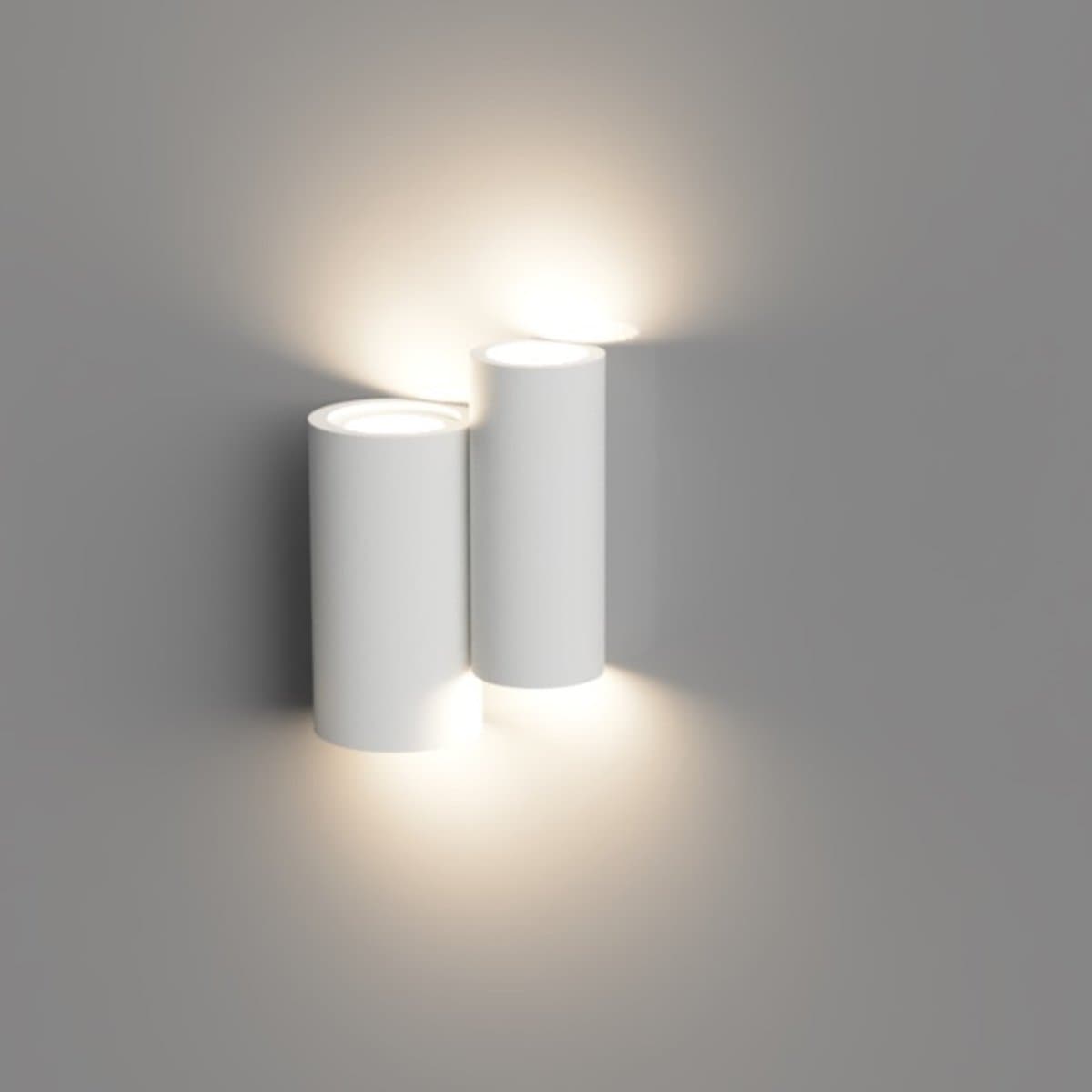 Applique gesso Lampadari Bartalini AIVALF 1200A GU10 LED biemissione verniciabile - 2