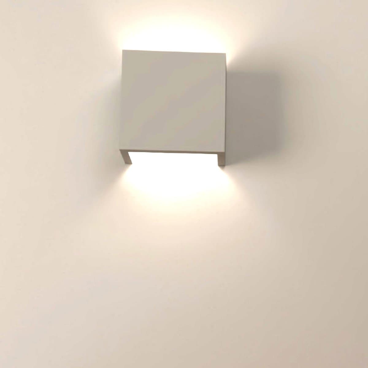 Applique gesso Lampadari Bartalini ETNAD C16 G9 LED biemissione verniciabile - 2